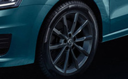 Легкосплавные колеса `Portago`, окрашенные в черный, 6J x 16, шины 195/55 R16
